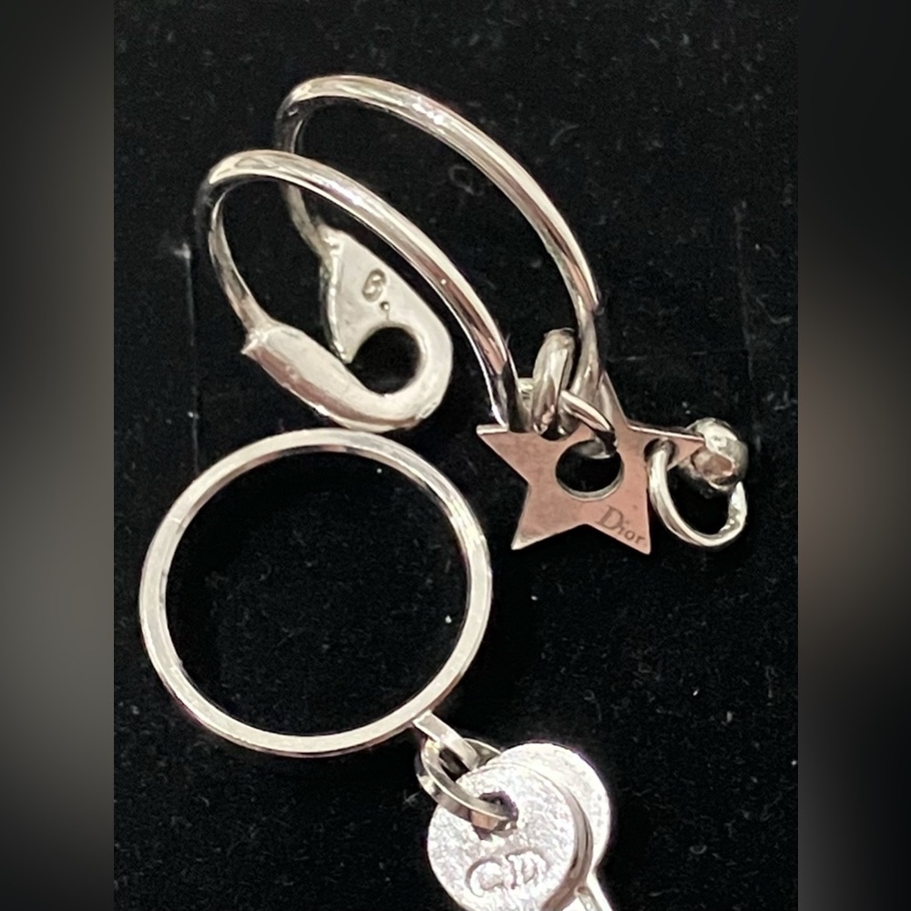 Dior Vintage Hardcore Safety Pin Star Key Ring Set - Picture 3 of 10